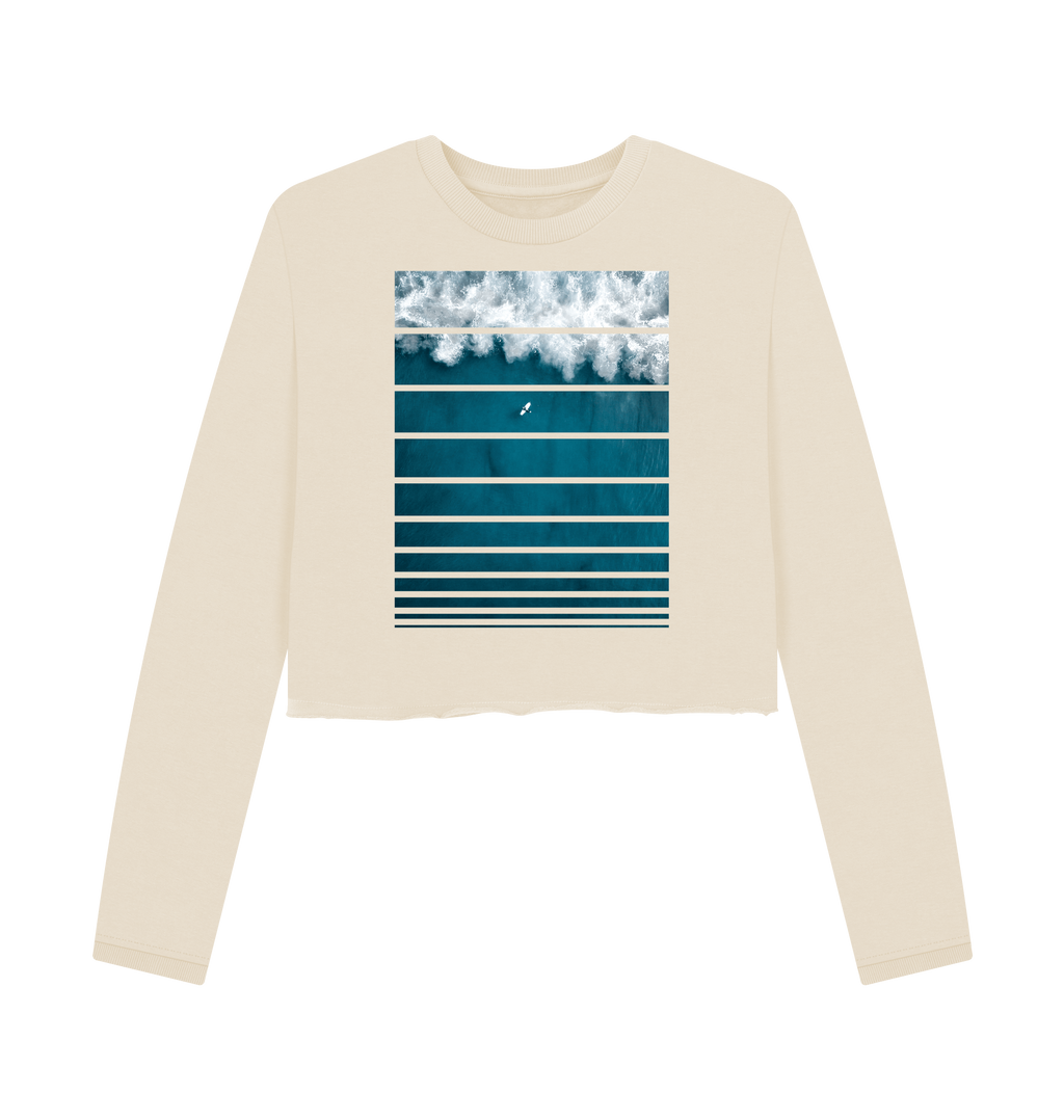 Oat Printed Boxy Jumpers Front