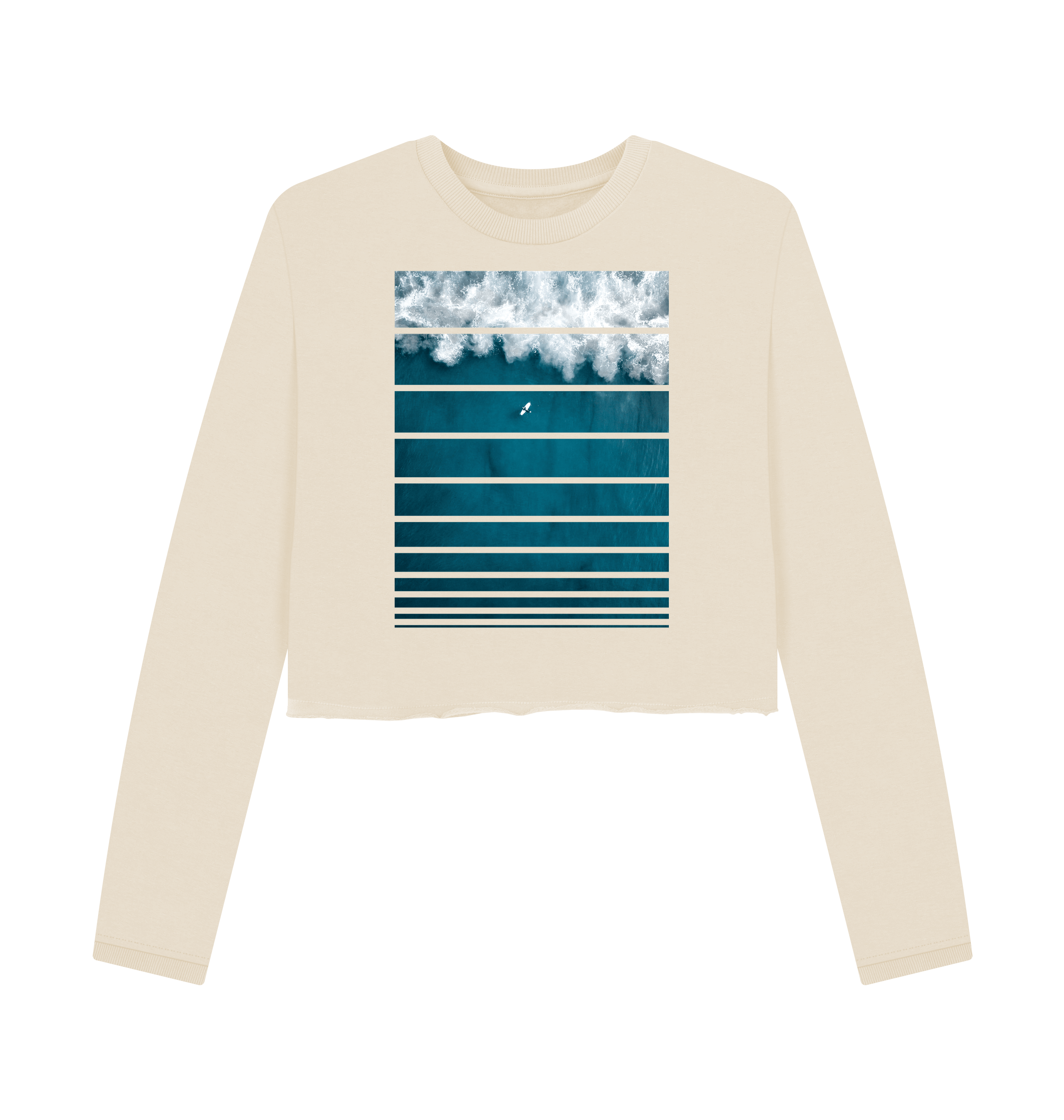 Oat Printed Boxy Jumpers Front