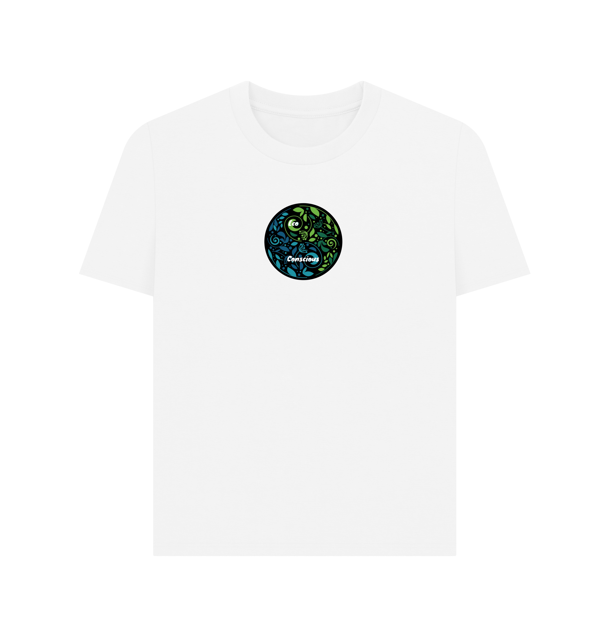 White Printed T-shirt Front