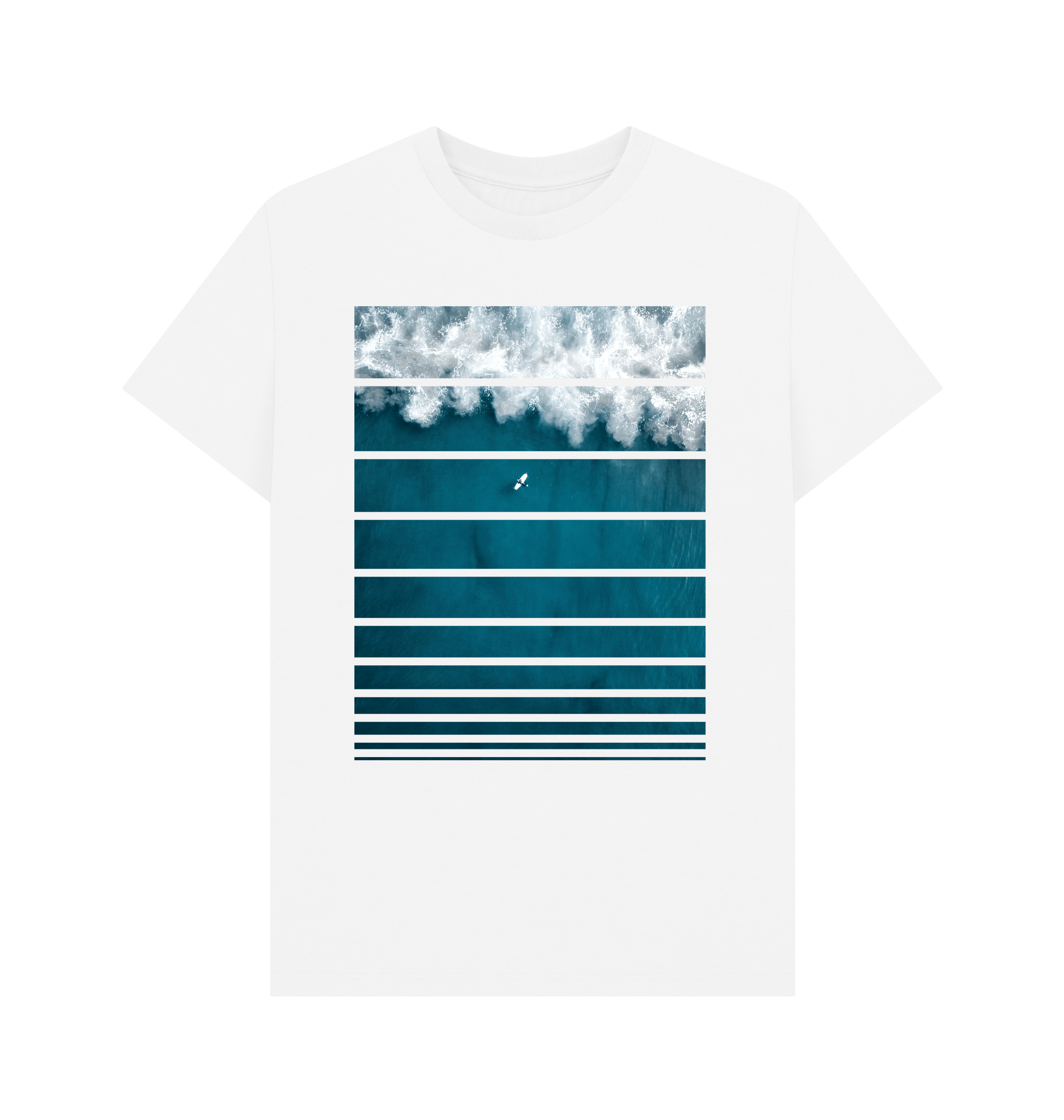 White Printed T-shirt Front