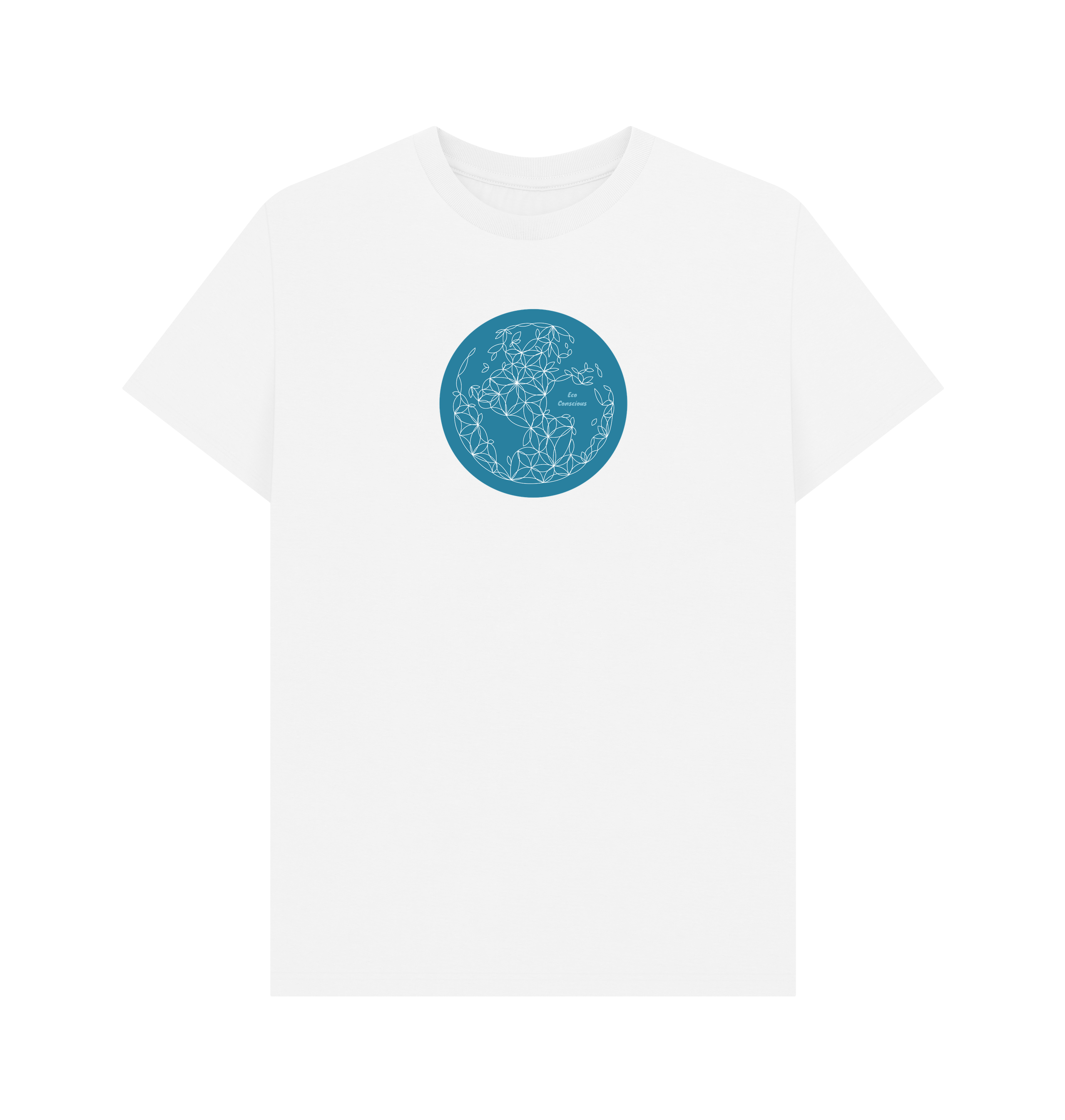 White Printed T-shirt Front