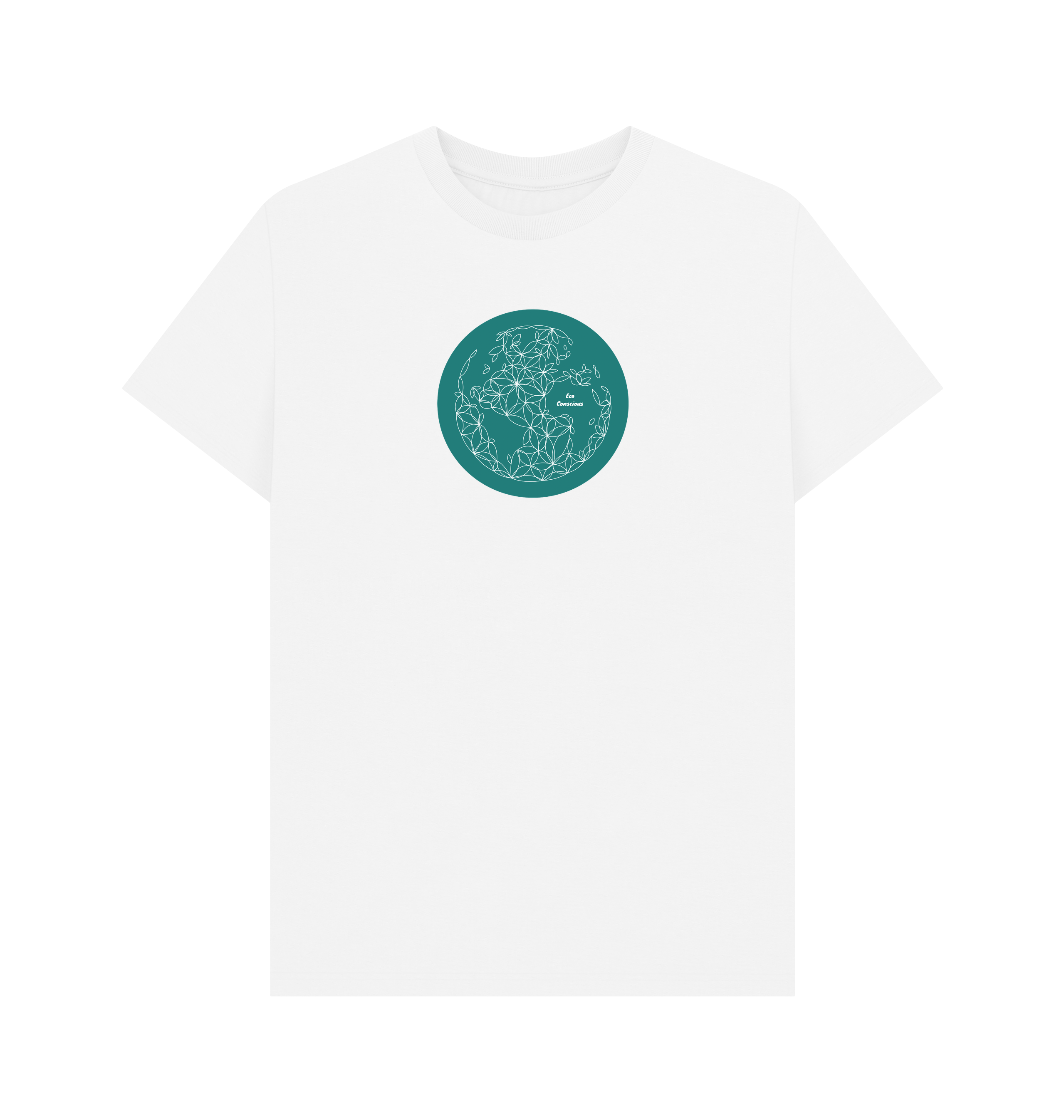 White Printed T-shirt Front