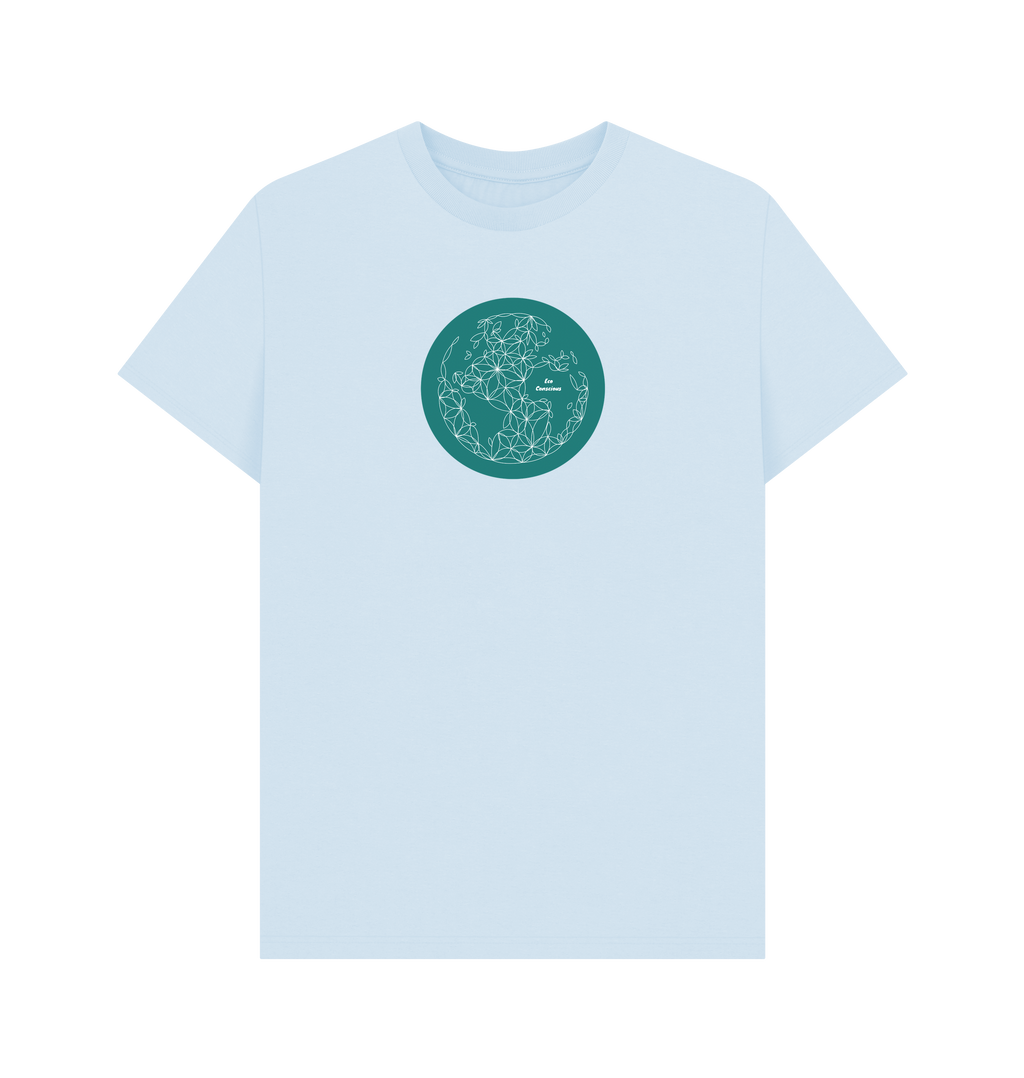 Sky Blue Printed T-shirt Front