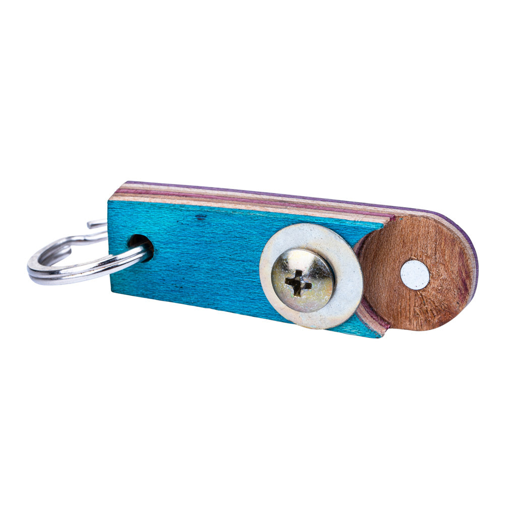 Recycled Skateboard ~ Bottle Opener Keyring