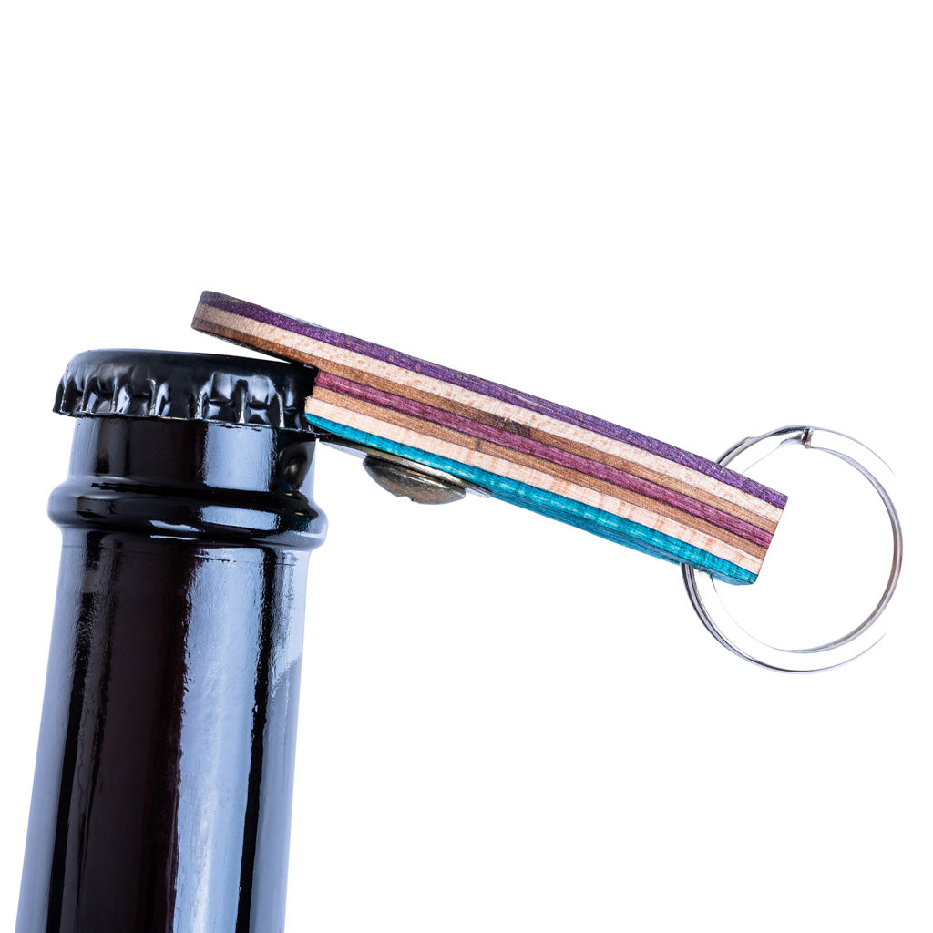 Recycled Skateboard ~ Bottle Opener Keyring