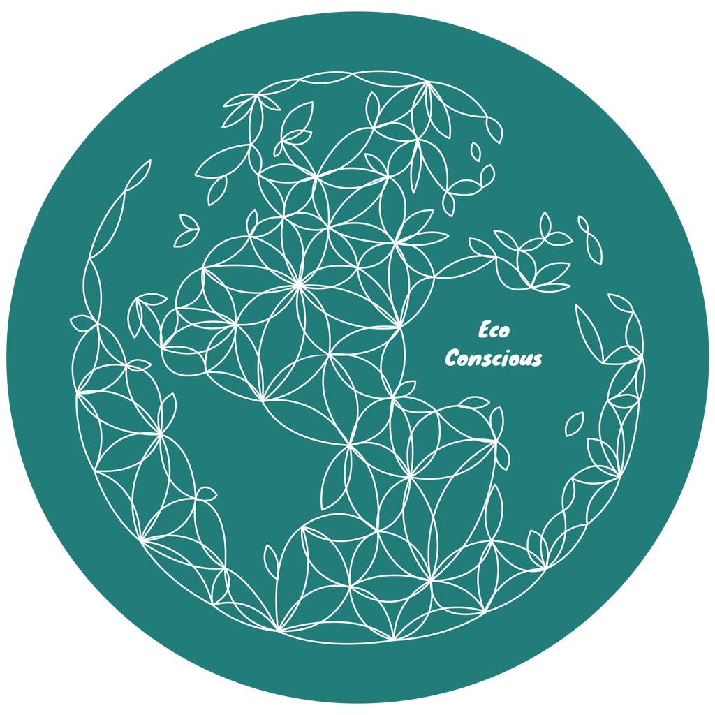 > Men’s Organic Teal Connected Earth Design ~ Tee