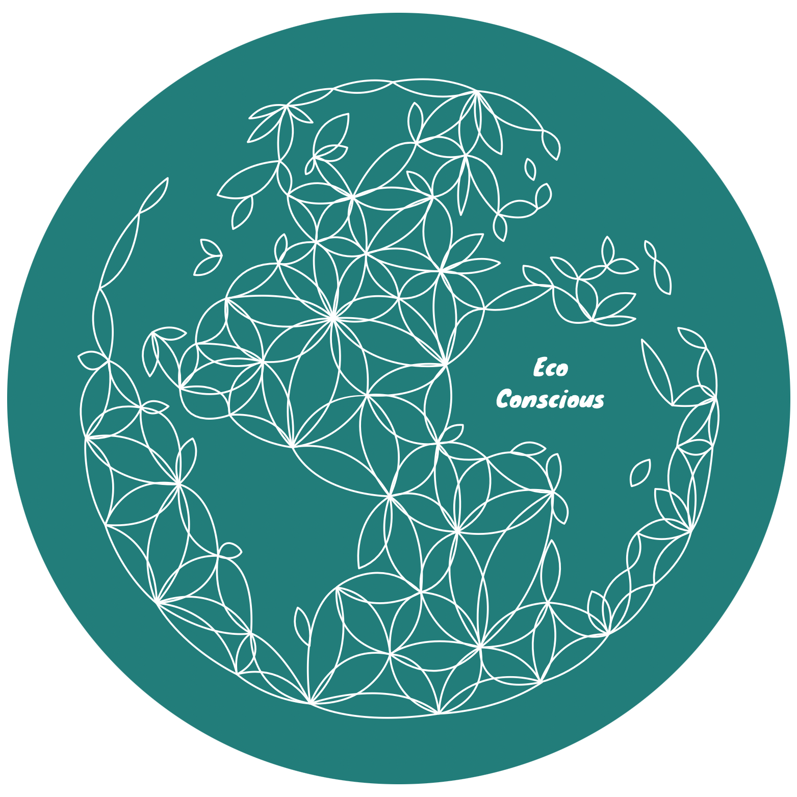 > Renewable Energy Power Facility Printed, Stainless Steel, Teal Connected Earth Design ~ Bottle