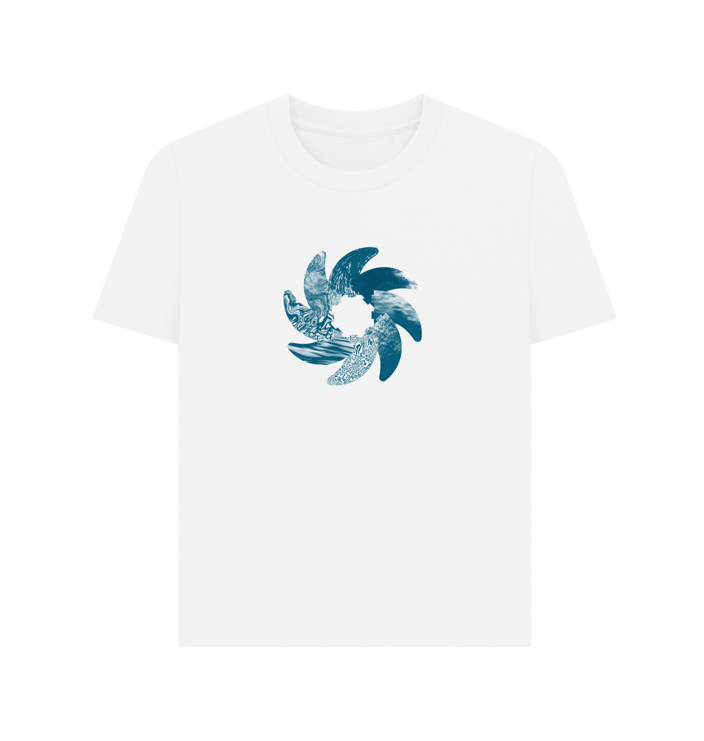 White Printed T-shirt Front