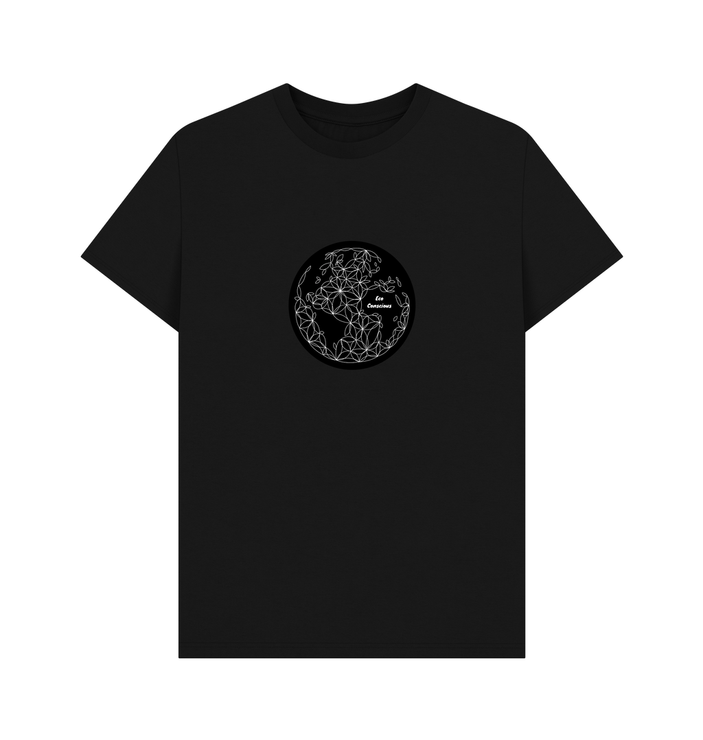 Black Printed T-shirt Front