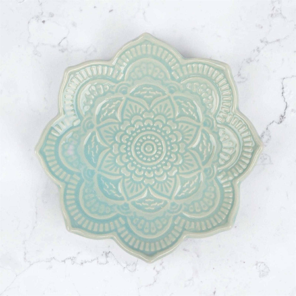 🪬 Hamsa or Om Shape ~ Ceramic Jewellery Dish