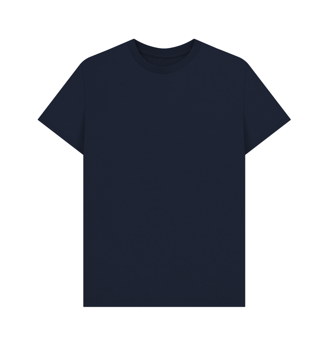 Navy Blue Printed T-shirt Front