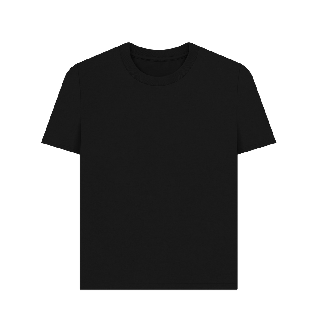 Black Printed T-shirt Front