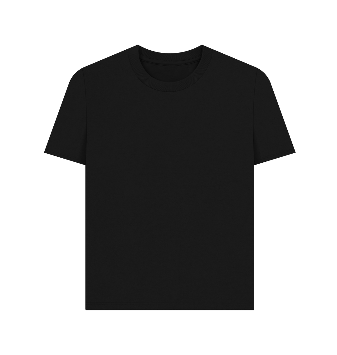 Black Printed T-shirt Front