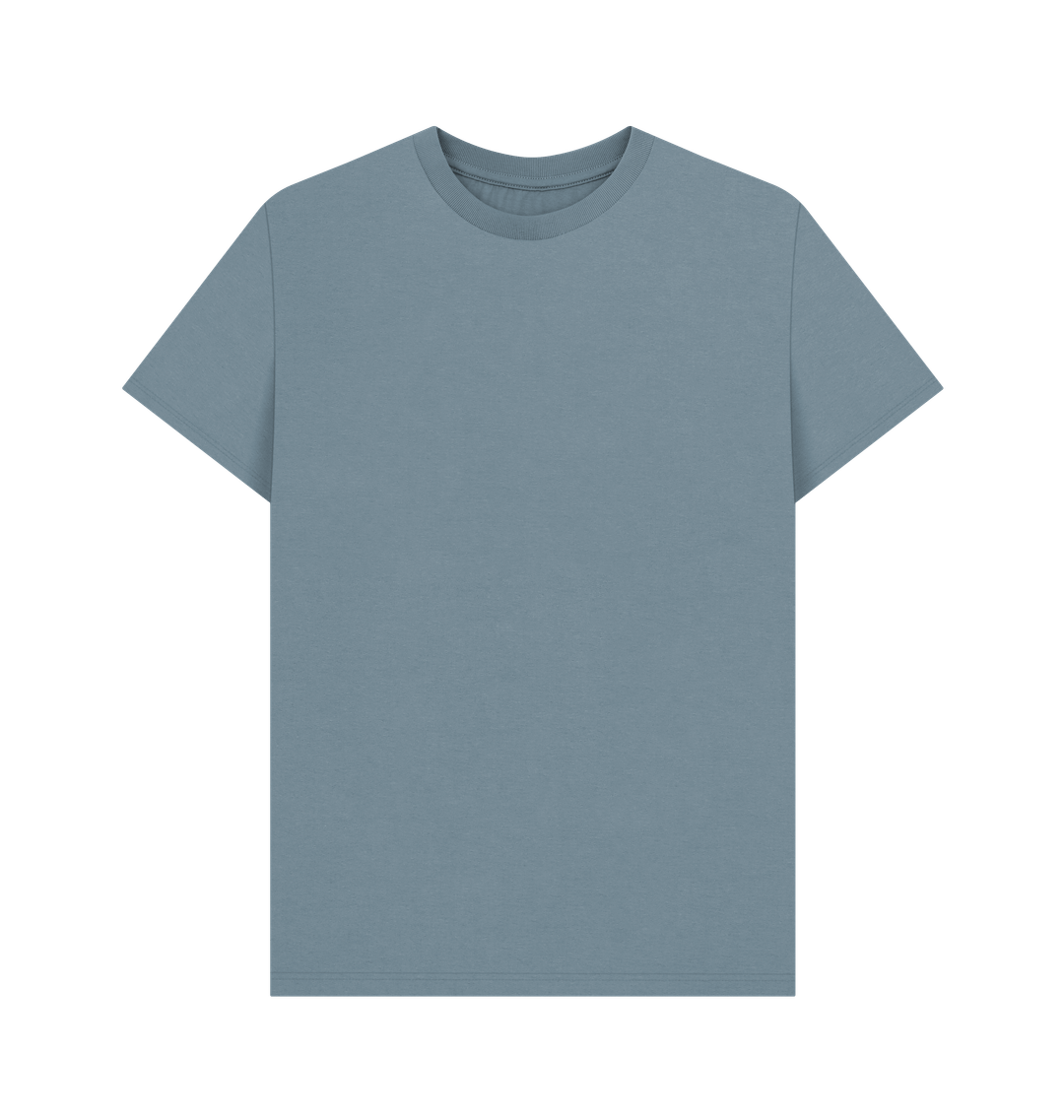 Stone Blue Printed T-shirt Front